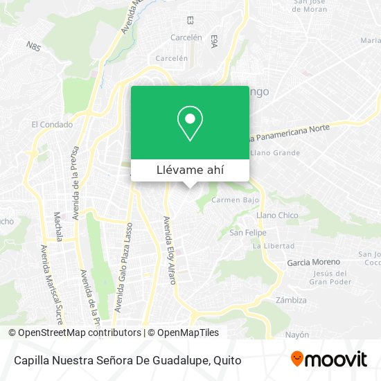 Mapa de Capilla Nuestra Señora De Guadalupe