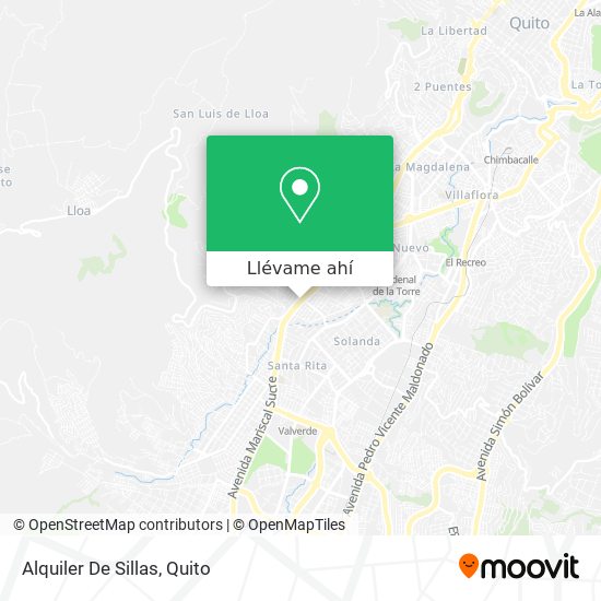 Mapa de Alquiler De Sillas
