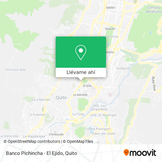 Mapa de Banco Pichincha - El Ejido