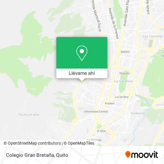 Mapa de Colegio Gran Bretaña