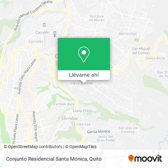 Mapa de Conjunto Residencial Santa Mónica