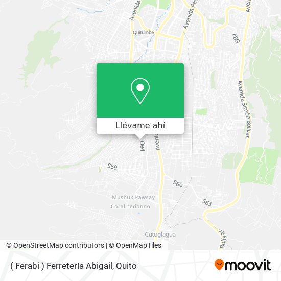 Mapa de ( Ferabi ) Ferretería Abigail