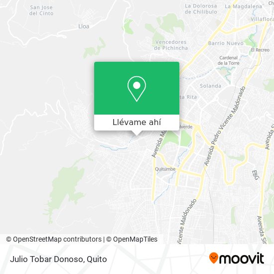Mapa de Julio Tobar Donoso