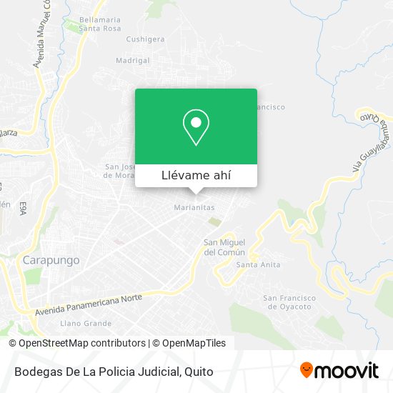 Mapa de Bodegas De La Policia Judicial