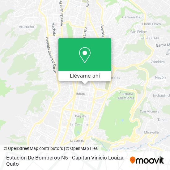 Mapa de Estación De Bomberos N5 - Capitán Vinicio Loaiza