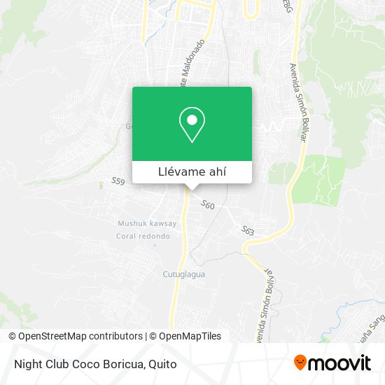 Mapa de Night Club Coco Boricua