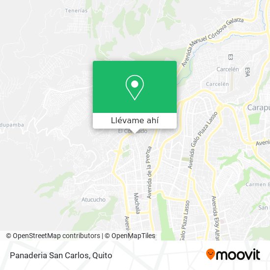 Mapa de Panaderia San Carlos