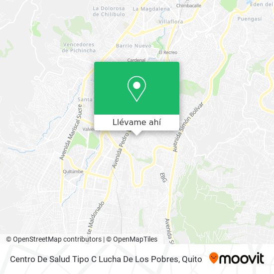 Mapa de Centro De Salud Tipo C Lucha De Los Pobres