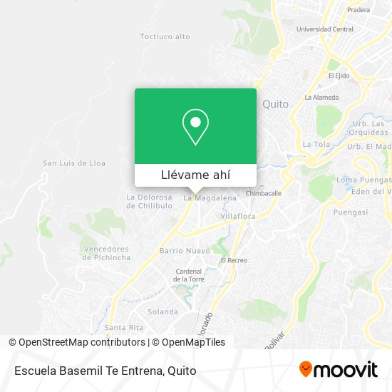 Mapa de Escuela Basemil Te Entrena