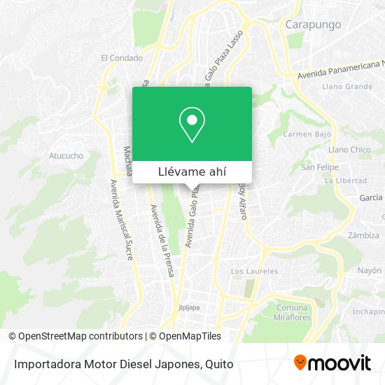 Mapa de Importadora Motor Diesel Japones