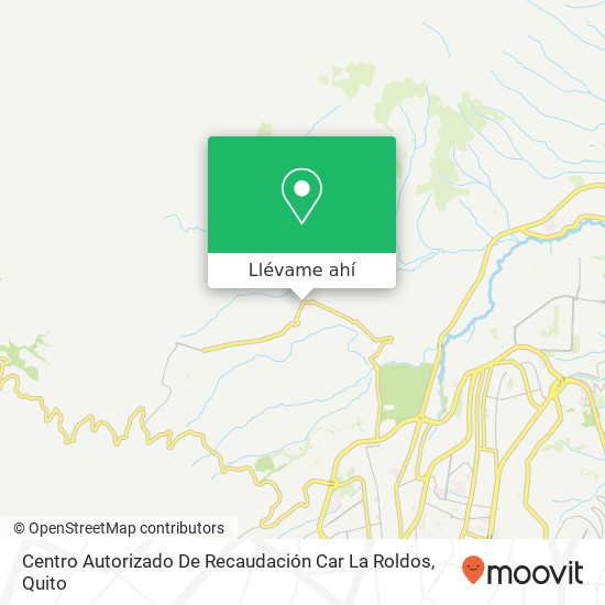 Mapa de Centro Autorizado De Recaudación Car La Roldos