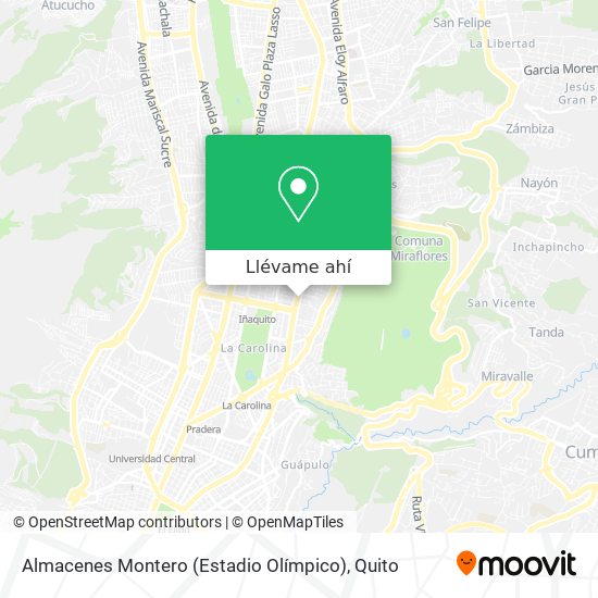 Mapa de Almacenes Montero (Estadio Olímpico)