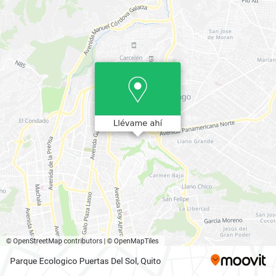 Mapa de Parque Ecologico Puertas Del Sol