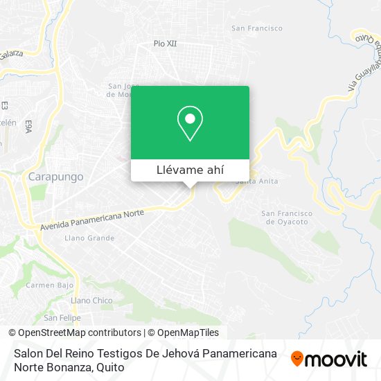 Mapa de Salon Del Reino Testigos De Jehová Panamericana Norte Bonanza