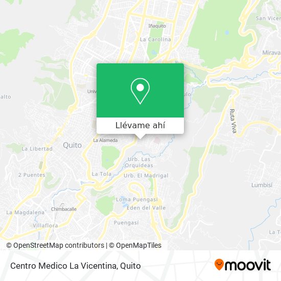Mapa de Centro Medico La Vicentina