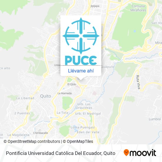 Mapa de Pontificia Universidad Católica Del Ecuador