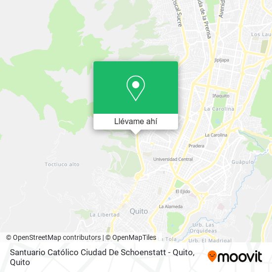 Mapa de Santuario Católico Ciudad De Schoenstatt - Quito