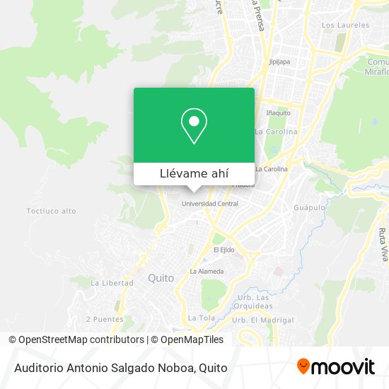 Mapa de Auditorio Antonio Salgado Noboa