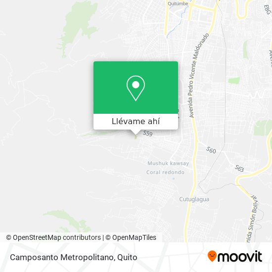 Mapa de Camposanto Metropolitano