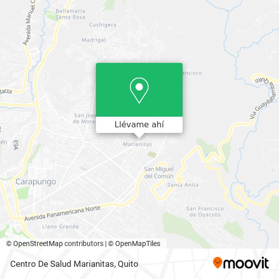 Mapa de Centro De Salud Marianitas