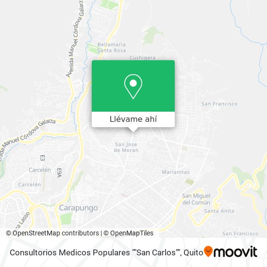 Mapa de Consultorios Medicos Populares ""San Carlos""