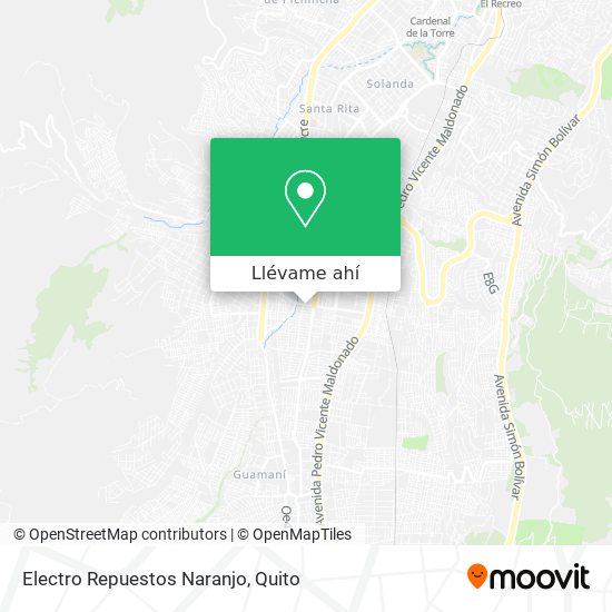 Mapa de Electro Repuestos Naranjo