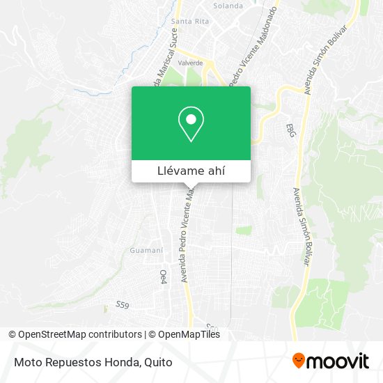 Mapa de Moto Repuestos Honda