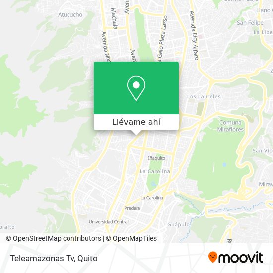 Mapa de Teleamazonas Tv