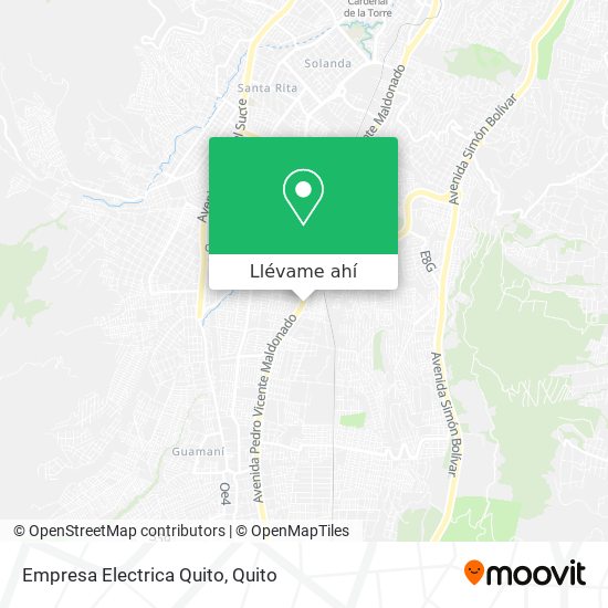 Mapa de Empresa Electrica Quito