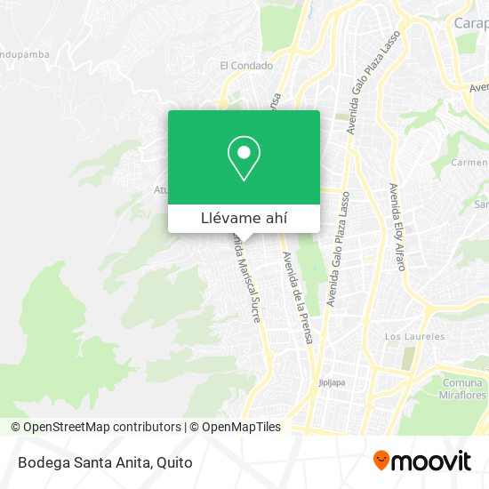 Mapa de Bodega Santa Anita