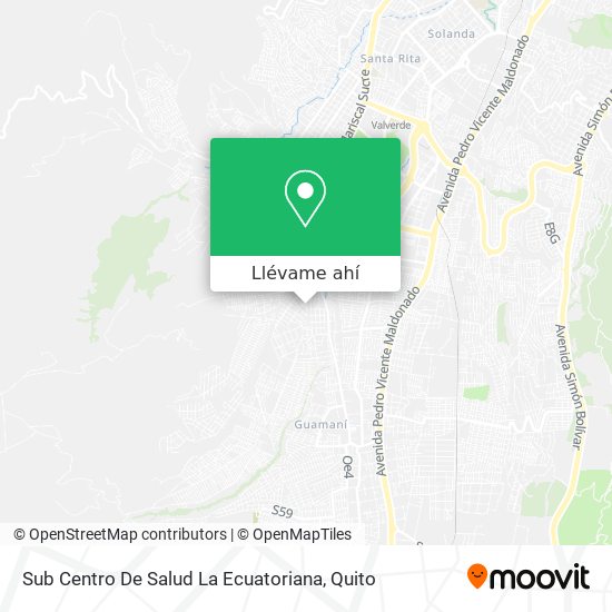 Mapa de Sub Centro De Salud La Ecuatoriana