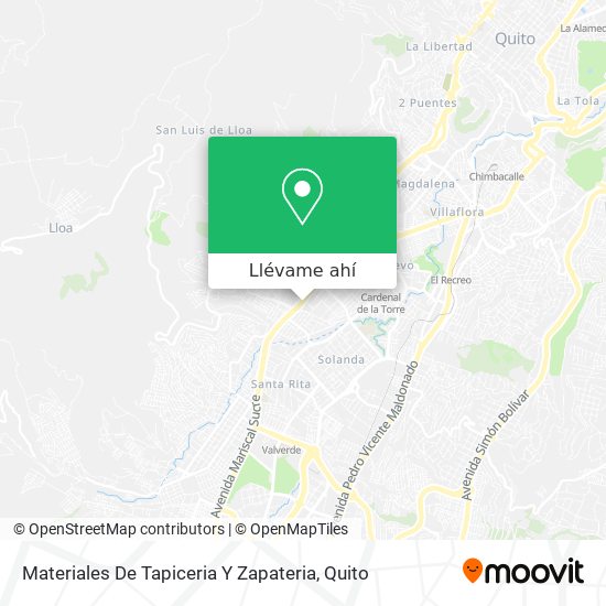 Mapa de Materiales De Tapiceria Y Zapateria