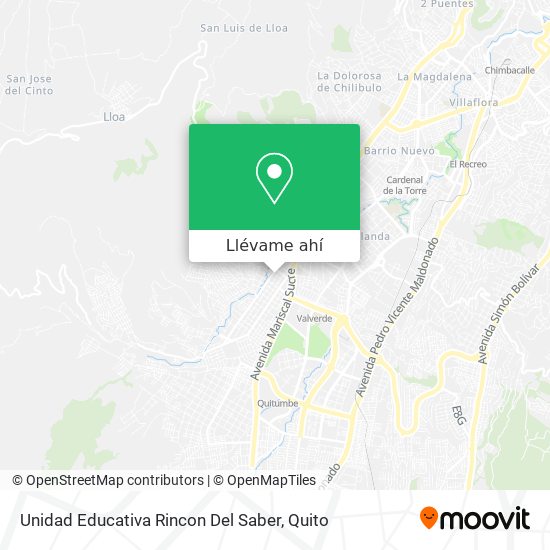 Mapa de Unidad Educativa Rincon Del Saber