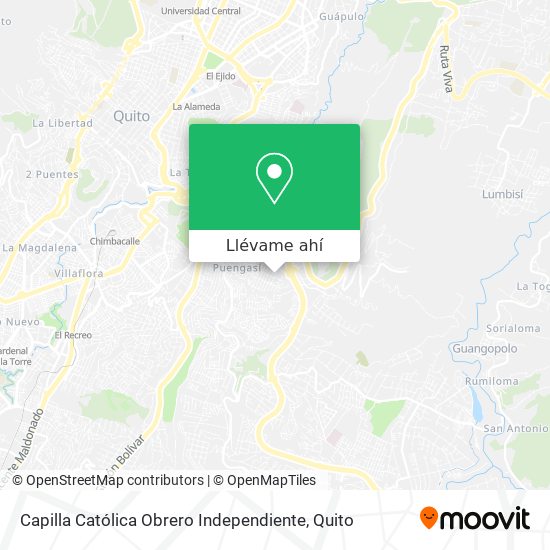 Mapa de Capilla Católica Obrero Independiente