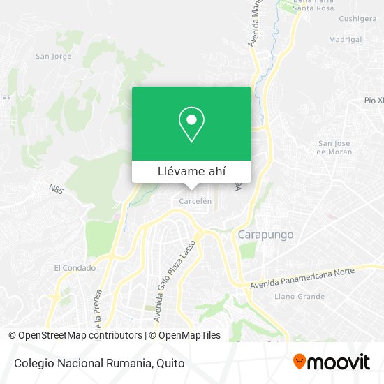 Mapa de Colegio Nacional Rumania