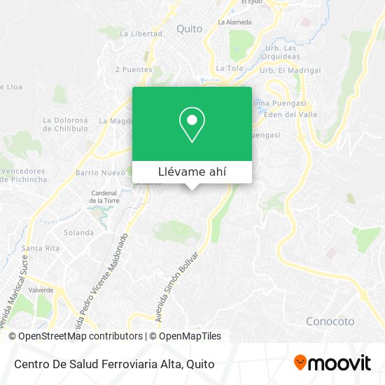 Mapa de Centro De Salud Ferroviaria Alta