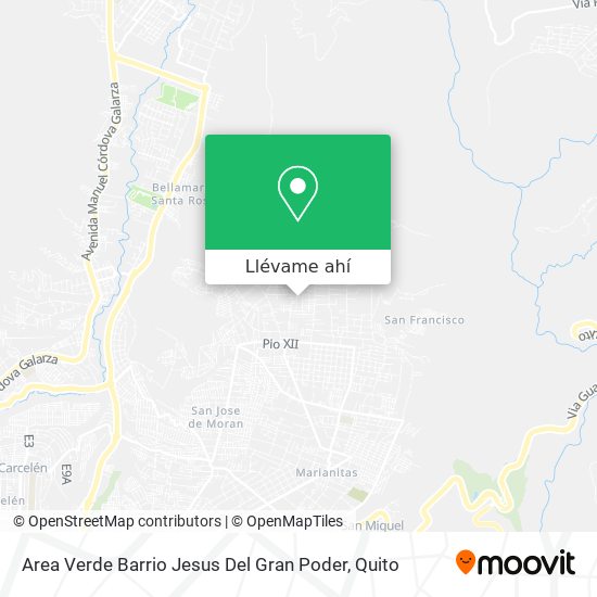 Mapa de Area Verde Barrio Jesus Del Gran Poder