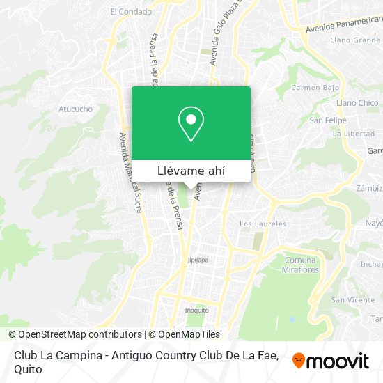 Mapa de Club La Campina - Antiguo Country Club De La Fae