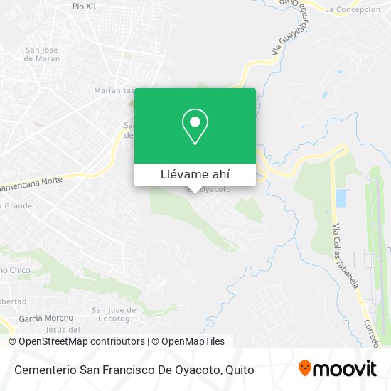 Mapa de Cementerio San Francisco De Oyacoto