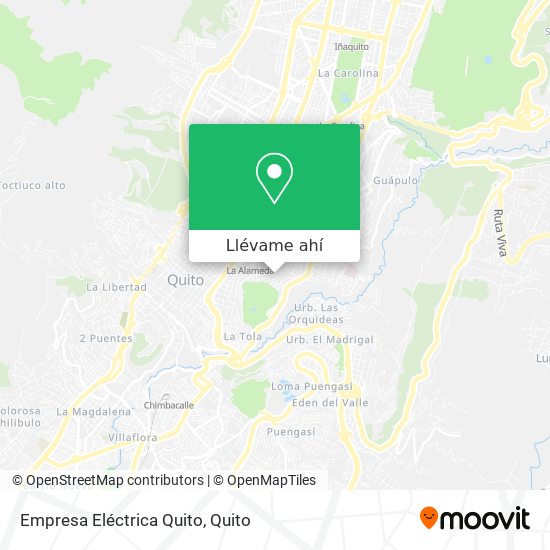 Mapa de Empresa Eléctrica Quito