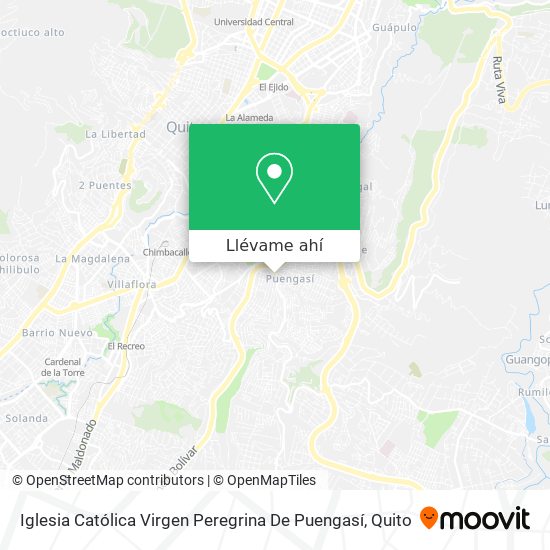 Mapa de Iglesia Católica Virgen Peregrina De Puengasí