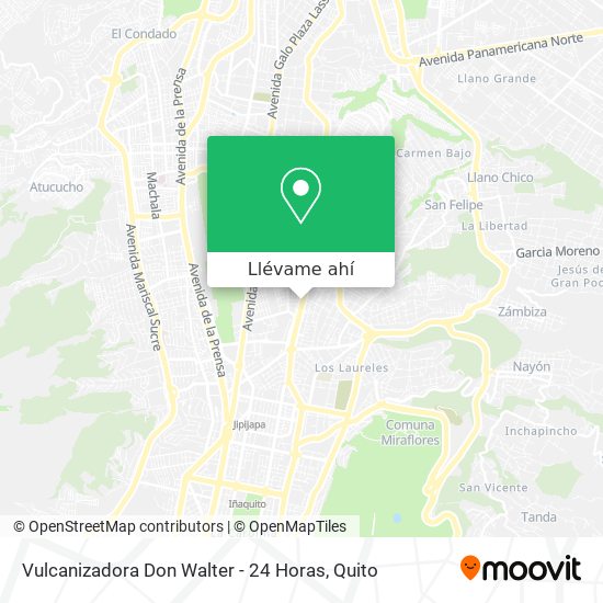 Mapa de Vulcanizadora Don Walter - 24 Horas