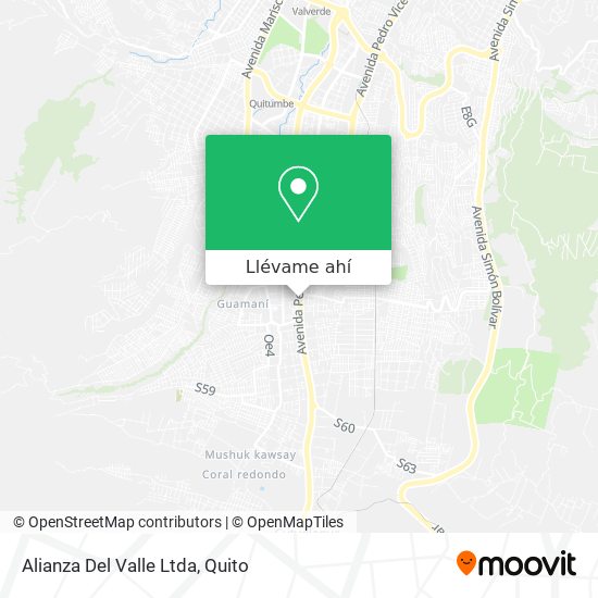 Mapa de Alianza Del Valle Ltda