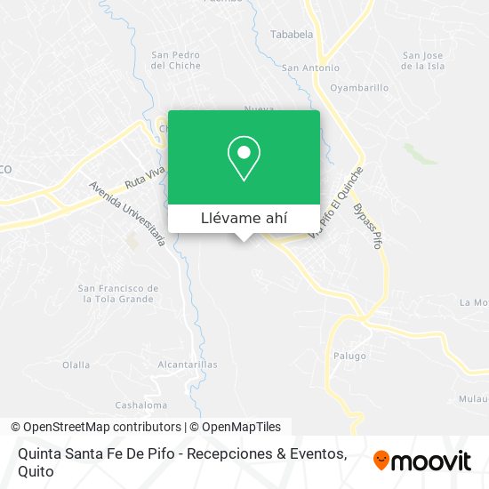 Mapa de Quinta Santa Fe De Pifo - Recepciones & Eventos