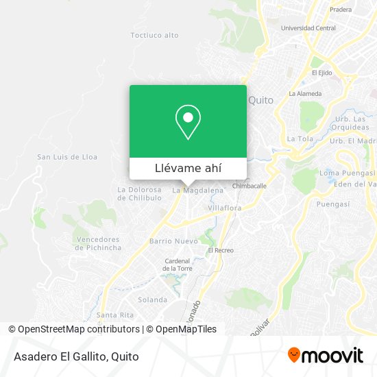 Mapa de Asadero El Gallito