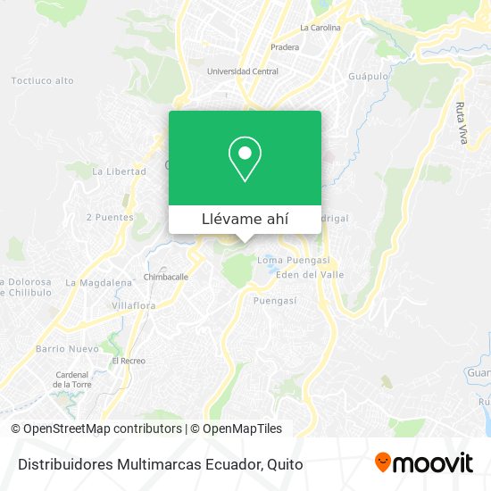 Mapa de Distribuidores Multimarcas Ecuador