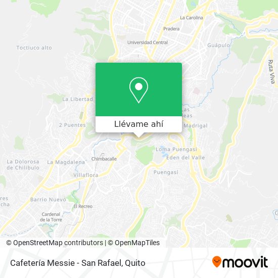 Mapa de Cafetería Messie - San Rafael
