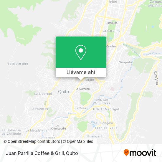 Mapa de Juan Parrilla Coffee & Grill