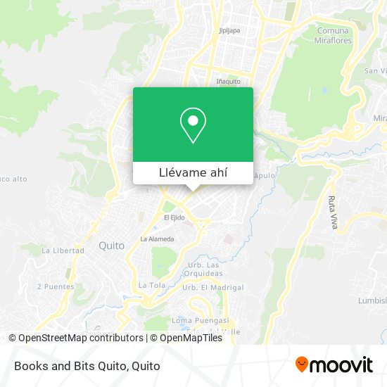 Mapa de Books and Bits Quito