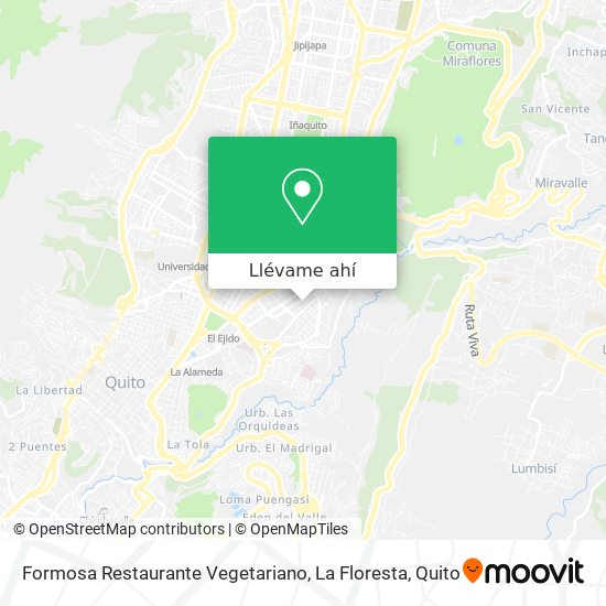 Mapa de Formosa Restaurante Vegetariano, La Floresta